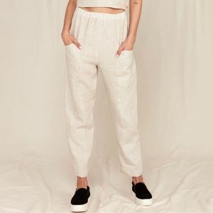 MATE The Label Willow linen pant in natural size M